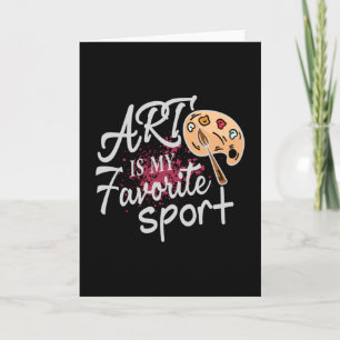 Kunst is mijn favoriete sporthedele rode spuit kaart