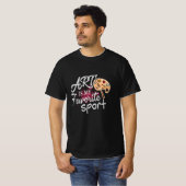 Kunst is mijn favoriete sporthedele rode spuit t-shirt (Voorkant volledig)