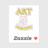 Kunst is mijn sticker (Vel)