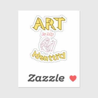 Kunst is mijn sticker
