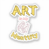 Kunst is mijn sticker (Voorkant)