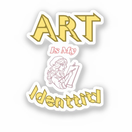 Kunst is mijn sticker (Voorkant)