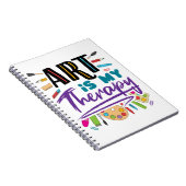 Kunst is mijn therapeutische artistieke kunst notitieboek (Rechterzijde)