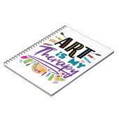 Kunst is mijn therapeutische artistieke kunst notitieboek (Linkerzijde)