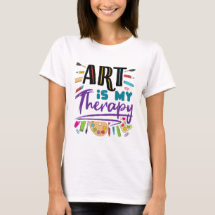 Kunst is mijn therapeutische artistieke kunst t-shirt