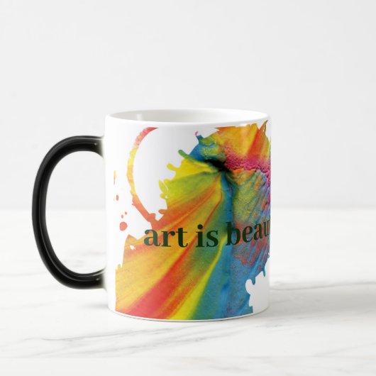 "kunst is mooi" Morphing Mok (Links)