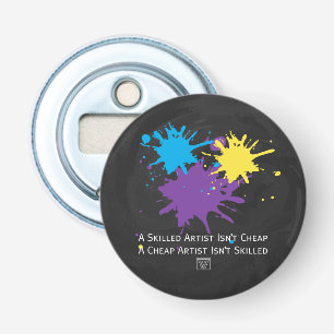 Kunst is niet goedkoop button flesopener