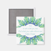 Kunst is niet wat je ziet Degas citaat Design Magneet (Voorkant / Achterkant)