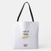 Kunst is oneindig met Bertie Bunny Tote Bag (Voorkant)