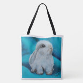 Kunst is oneindig met Bertie Bunny Tote Bag (Achterkant)