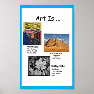 Kunst is Printmaking, Architectuur, Fotografie (1/ Poster