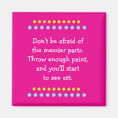 Kunst is rommelig magneet (Voorkant)