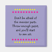 Kunst is rommelig magneet (Voorkant)