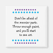 Kunst is rommelig magneet (Voorkant)