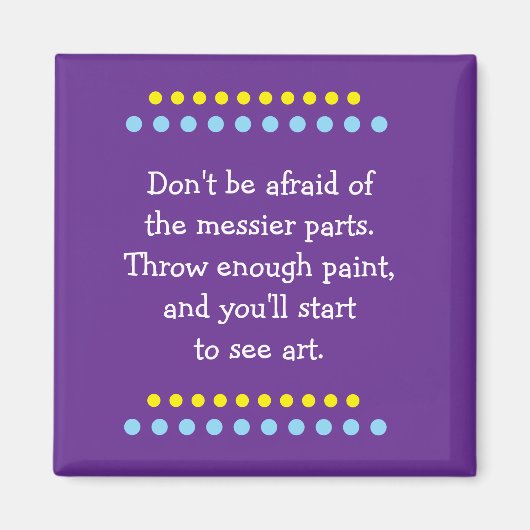 Kunst is rommelig magneet (Voorkant)