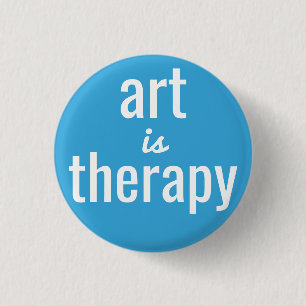 Kunst is Therapy Pin Button