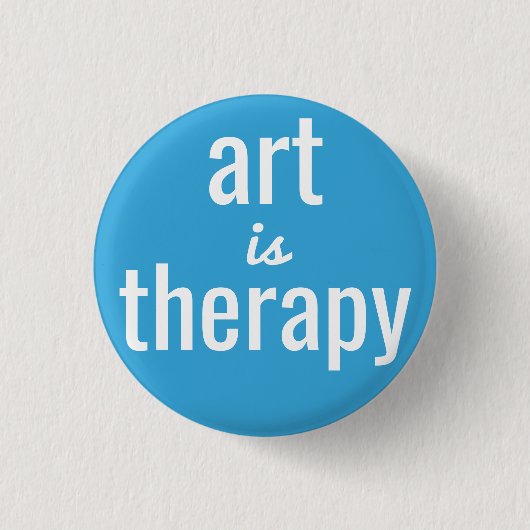 Kunst is Therapy Pin Button (Voorkant)