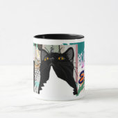 Kunst is voor iedereen - zelfs katten! mok (Midden)