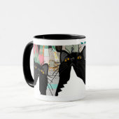 Kunst is voor iedereen - zelfs katten! mok (Voorkant links)