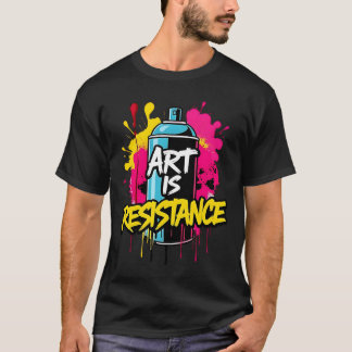 KUNST IS WEERSTAND - Levendig protest T-shirt