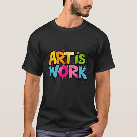 KUNST IS WERK T-SHIRT (Voorkant)