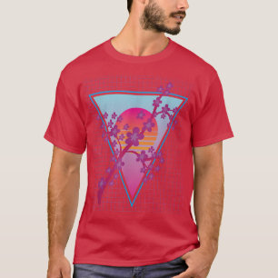 Kunst Japanse Sakura Vaporwave Cherry Bl. T-shirt