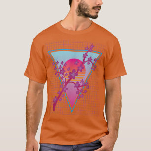 Kunst Japanse Sakura Vaporwave Cherry Bl. T-shirt