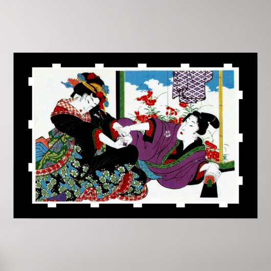 Kunst Japanse Vintage Poster (Voorkant)