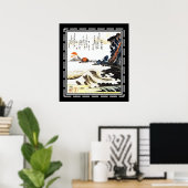 Kunst Japanse Vintage Poster (Thuiskantoor)