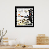 Kunst Japanse Vintage Poster (Keuken)