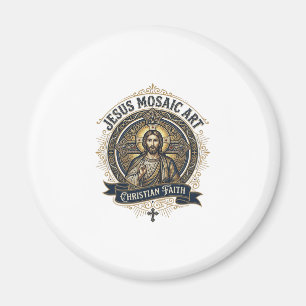 Kunst Jezus Mozaïek Kunst Jezus Mozaïek Christelij Magneet