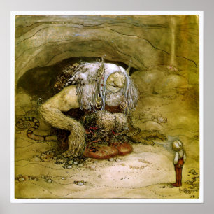  kunst - John Bauer Fantasy Art Poster