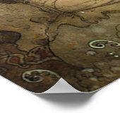 kunst John Bauer Gnomes en Trolls Poster (Hoek)