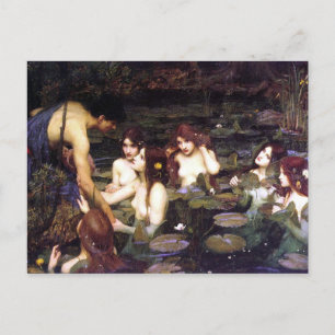  Kunst John W. Waterhouse Hylas en Nymphs Briefkaart
