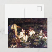  Kunst John W. Waterhouse Hylas en Nymphs Briefkaart (Voorkant / Achterkant)