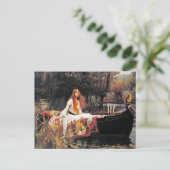  Kunst John W. Waterhouse Lady of Shalott Briefkaart (Staand voorkant)