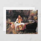  Kunst John W. Waterhouse Lady of Shalott Briefkaart (Voorkant / Achterkant)