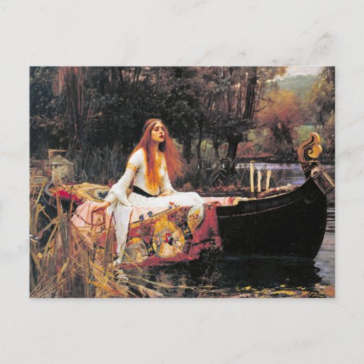  Kunst John W. Waterhouse Lady of Shalott Briefkaart (Voorkant)