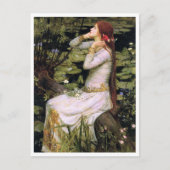 Kunst John W. Waterhouse Ophelia Briefkaart (Voorkant)