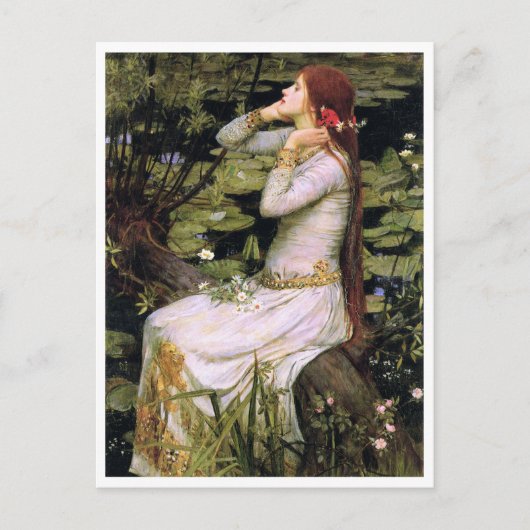  Kunst John W. Waterhouse Ophelia Briefkaart (Voorkant)