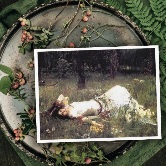  Kunst John W. Waterhouse Ophelia Briefkaart