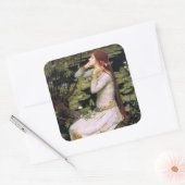  Kunst John W. Waterhouse Ophelia Vierkante Sticker (Envelop)