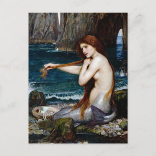  kunst John William Waterhouse A Mermaid Briefkaart