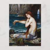 kunst John William Waterhouse A Mermaid Briefkaart (Voorkant)