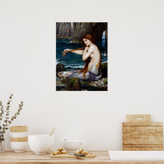  kunst John William Waterhouse A Mermaid Poster (Keuken)
