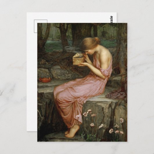  kunst John William Waterhouse Psyche Briefkaart (Voorkant / Achterkant)