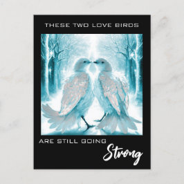 *~* Kunst Jubileum Liefdes Vogels AP54 Winter Briefkaart