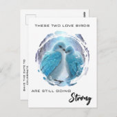 *~*  Kunst-jubileum Liefdes Vogels Winter AP54 Briefkaart (Voorkant / Achterkant)