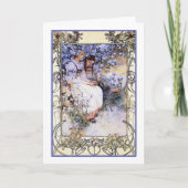 Kunst Kaart / Uitnodiging: Mucha: De zaligheden (Voorkant)