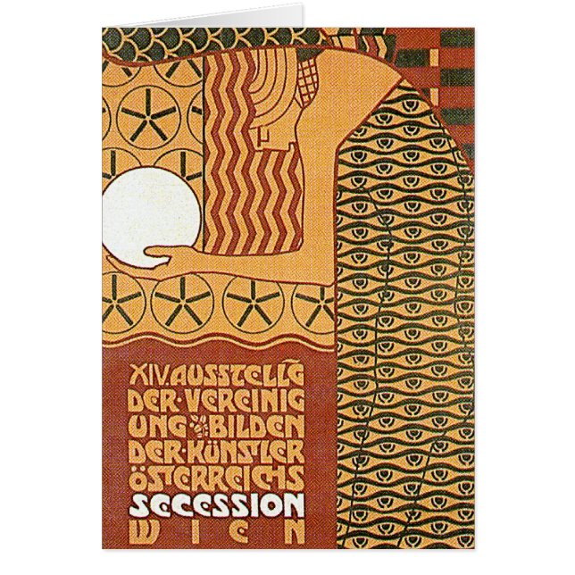 Kunst Kaart / Uitnodiging: Vienna Secession Poster (Voorkant)